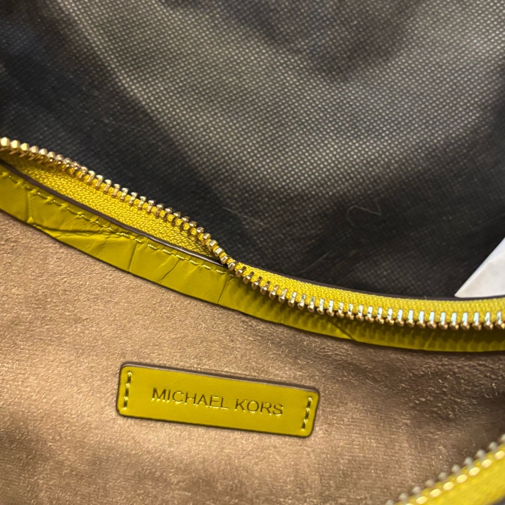 MICHAEL KORS NWT Koa Patent Leather Medium Shoulder Bag & dust bag*, croc - Picture 14 of 17